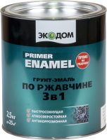 

Грунт-эмаль Экодом, По ржавчине 3в1