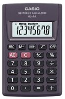 

Калькулятор Casio, HL-4A-S-EP