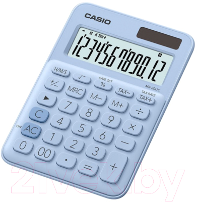 Калькулятор Casio MS-20UC-LB-S-EC (светло-голубой)