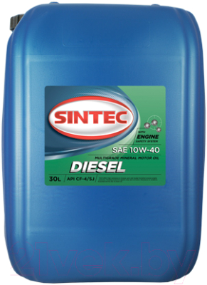 Моторное масло Sintec Diesel CF-4 10W40 CF-4/CF/SJ / 122419 (30л)