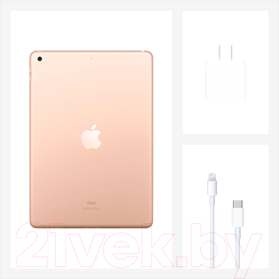 Планшет Apple iPad 10.2 Wi-Fi 32GB / MYLC2 (золото)