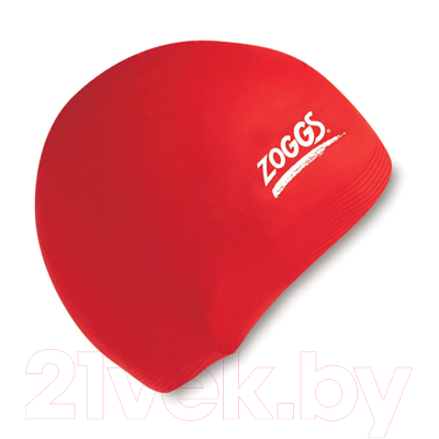 Шапочка для плавания ZoggS Silicone Cap Red / 300774 (красный)