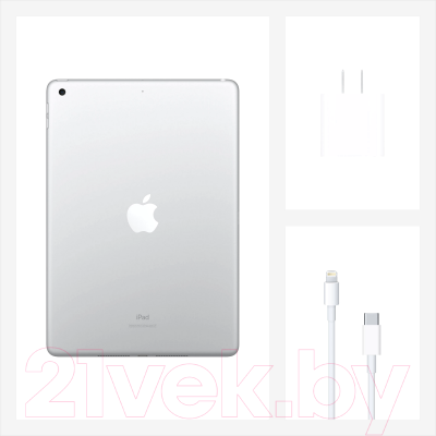 Планшет Apple iPad 10.2 Wi-Fi 128GB / MYLE2 (серебристый)