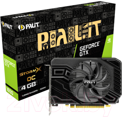 Видеокарта Palit GeForce GTX 1650 StormX OC D6 (NE61650U18G1-166F)