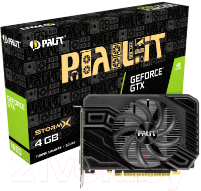 Видеокарта Palit GeForce GTX 1650 StormX D6 4GB GDDR6 (NE61650018G1-166F)