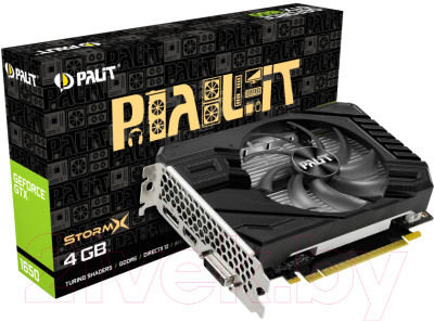 Видеокарта Palit GeForce GTX 1650 StormX D6 4GB GDDR6 (NE61650018G1-166F)