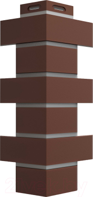 Угол для фасадной панели Docke Flemish (коричневый)