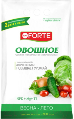 Удобрение Bona Forte Марка NPK 10-20-20. Овощное BF23010221 (2.5кг)