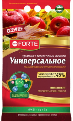 

Удобрение Bona Forte, Марка NPK 6-18-34. Универсальное осеннее BF23010151