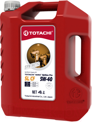 Моторное масло Totachi Niro Optima Pro Synthetic 5W40 SL/CF A3/B4 / 1C604 (4л)