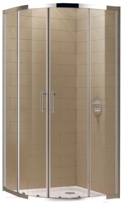 

Душевой уголок Cezares, ECO-O-R-2-100-C-Cr