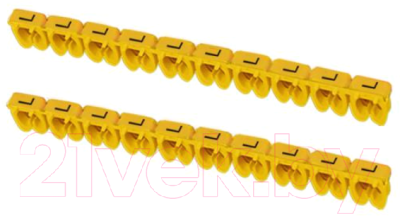 Маркер кабельный TDM SQ0534-0042 (100шт, желтый)