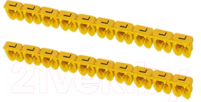Маркер кабельный TDM SQ0534-0057 (100шт, желтый)