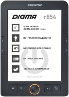 Электронная книга Digma R654 (черный) - 