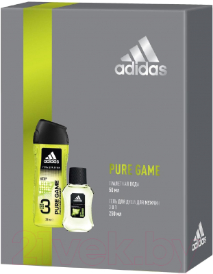

Набор косметики для тела Adidas, Pure Game туалетная вода 50мл + гель для душа 250мл