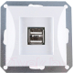 Розетка TIMEX Opal OPBL-USB2 (белый) - 