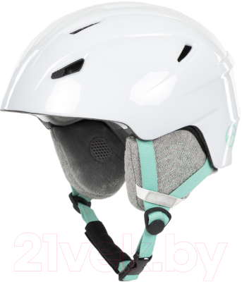 Шлем горнолыжный Glissade 8G8R9DFIRL / 17CRYSTAL-W1 (S, белый)