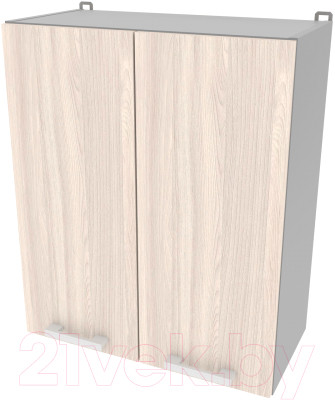 Шкаф навесной для кухни Интерлиния Компо ВШС60-720-2дв (шимо светлый)
