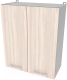 Шкаф навесной для кухни Интерлиния Компо ВШС60-720-2дв (шимо светлый) - 