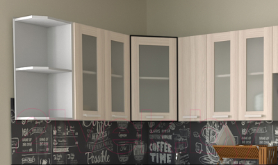 Шкаф навесной для кухни Интерлиния Компо ВШУст-720 (шимо светлый)