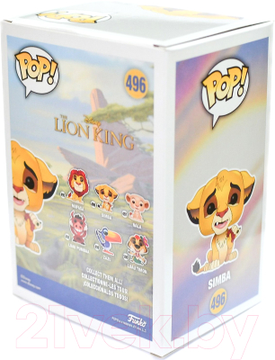Фигурка коллекционная Funko POP! Vinyl: Disney: Король лев Lion King: Simba 36395 / Fun1814