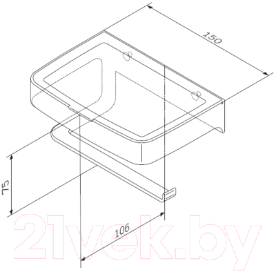 Держатель для туалетной бумаги AM.PM Inspire 2.0 A50A341500