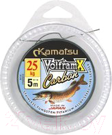 Набор поводков рыболовных KAMATSU Volfram Carbon / 276005010