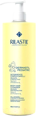 Шампунь-гель детский Rilastil Dermastil Pediatric деликатный очищающий защитный (400мл)