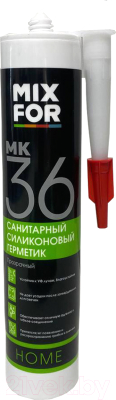 Герметик силиконовый Mixfor Санитарный MK-36 (260мл, прозрачный)