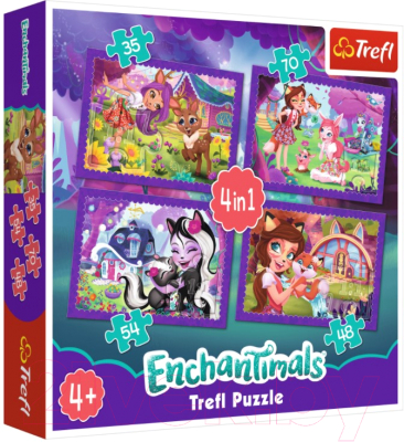 

Набор пазлов Trefl, Enchantimals. Развлечения / 34305