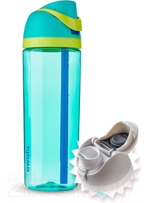 Бутылка для воды Owala FreeSip Tritan Neon Basil / OW-TRFS-NB25 (морской зеленый)