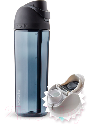 Бутылка для воды Owala FreeSip Tritan Very Dark / OW-TRFS-VD25 (черный)