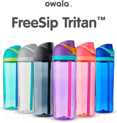 Бутылка для воды Owala FreeSip Tritan Very Dark / OW-TRFS-VD25 (черный)