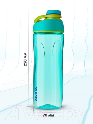 Бутылка для воды Owala Twist Tritan Neon Basil / OW-TRTW-NB25 (морской зеленый)