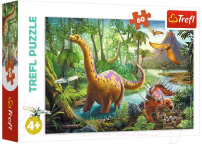 Пазл Trefl Странствующие динозавры / 17319 (60эл)