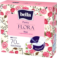 Прокладки ежедневные Bella Flora Rose с ароматом розы (70шт) - 