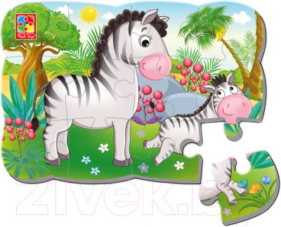 

Пазл Vladi Toys, Пазлы на магните. Зебры / VT3205-56