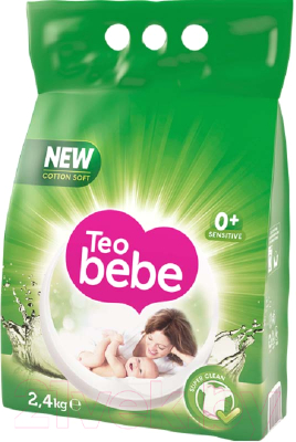 Стиральный порошок Teo Bebe Sensitive Green для детских вещей (2.4кг)