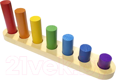 

Развивающая игрушка RNToys, Радуга. Цилиндры втыкалки / Д-734