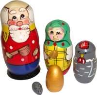 

Развивающая игрушка RNToys, Матрешка. Сказка Курочка Ряба / Д-264