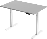Письменный стол Smartstol 120x80x3.6 (белый/серый камень) - 