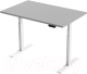 Письменный стол Smartstol 140x80x3.6 (белый/серый камень) - 