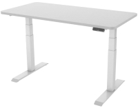 Письменный стол Smartstol Slim 160x80x1.8 (белый/серый камень) - 