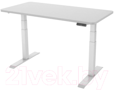 Письменный стол Smartstol Slim 160x80x1.8 (белый/серый камень)