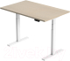Письменный стол Smartstol Slim 160x80x1.8 (белый/дуб феррара) - 