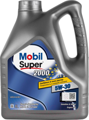 Моторное масло Mobil Super 2000 Х1 5W30 / 155317 (4л)