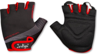 Велоперчатки Indigo SB-01-8203 (L, черный/красный) - 
