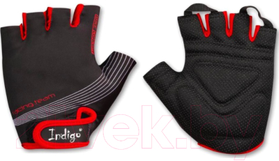 Велоперчатки Indigo SB-01-8203 (L, черный/красный)