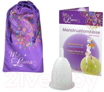Менструальная чаша Me Luna Classic Stem S Clear / MSCSC