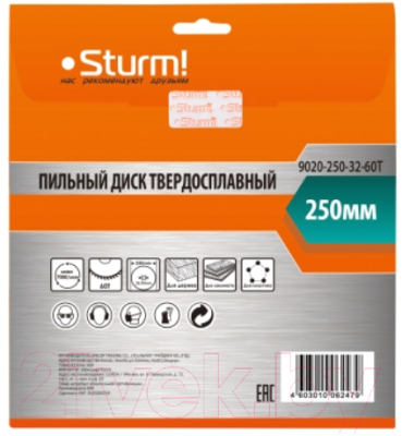 Пильный диск Sturm! 9020-250-32-60T